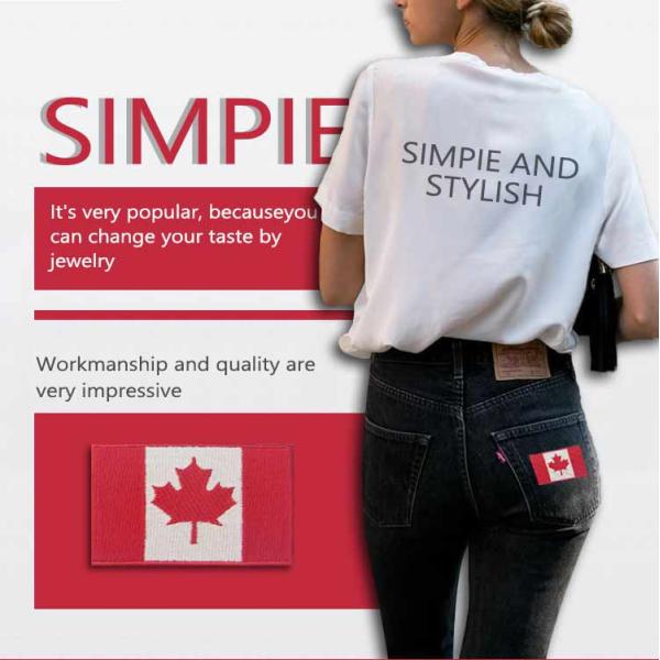 Canada 7.5CM Country Flag Patches