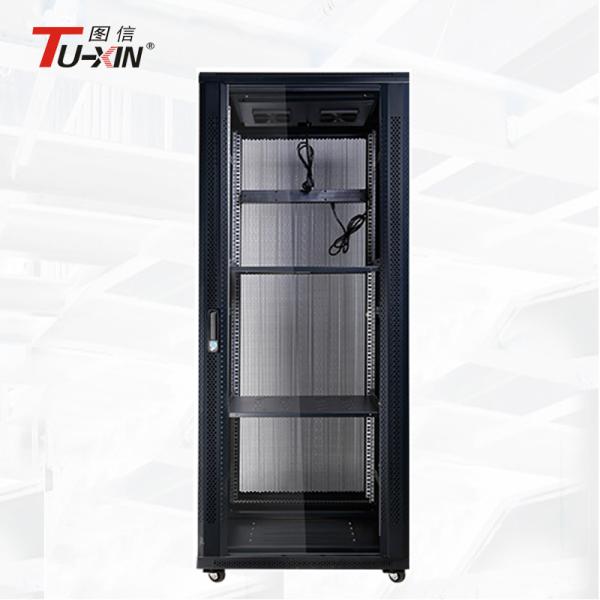 Indoor 37u Rack Mobile Server Rack Cabinet SPCC Cold Rolled Steel Anti - Vibration