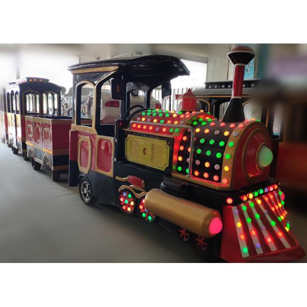 19 People Train Kiddie Ride Fiberglass Steel Material 3 KW Power