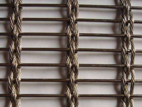 Anti Rust Stainless Steel Woven Wire Mesh Screen , Decorative Metal Screen Mesh