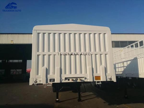 3 Axle 50 Tons Fence Cargo Trailer 18mm Thickness Rim
