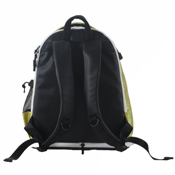 Золотой рюкзак/спорт школы яркого блеска цвета путешествуют емкость рюкзака большая