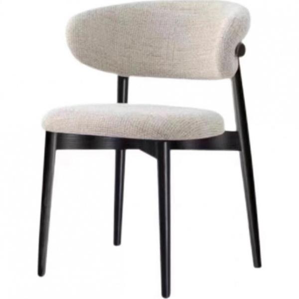 Modern Velvet Dining Chair with Metal Legs