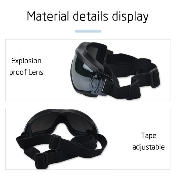 Lentilles de soleil pour chiens Lentilles pour animaux de compagnie Vêtements pour les yeux pour la plage de neige Motocyclette Dog Goggles Race
