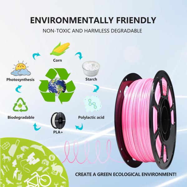 IBOSS PLA+ High Quality Dual Color  Silk Babi Pink 1.75mm Toughness Enhanced 3D Printer Filament