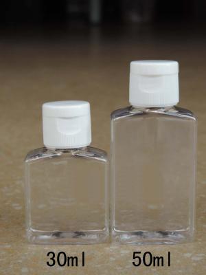 30ML 40ML 50ML 60ML Cube Cosmetic PET Bottles With the scale Supplier Screw, fliptop cap