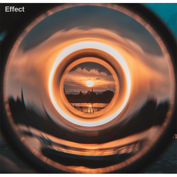 OEM Special Effect Lens Filter Vortex Effect Camera Lens Filter With Optical Glass and Aluminum Alloys