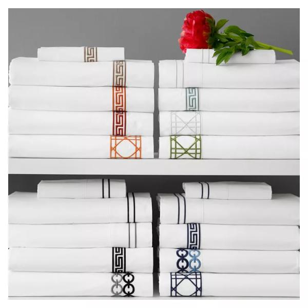 Nantong lujoso set de ropa de cama de edredón con costuras bordadas cubiertas para cama de tamaño king