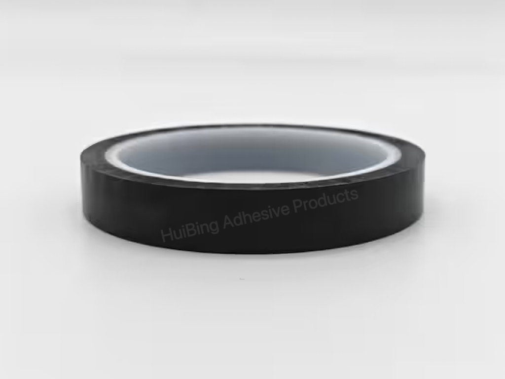 55um Thickness Black PI Tape with Silicone Adhesive for High-Temperature Resistance