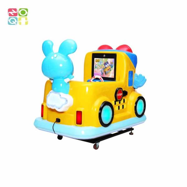 15 Inch Screen Video Coin Operated Rides School Bus Theme For Amusement Park