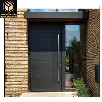 Porte d'entrée en aluminium pour la plus grande maison avec une résistance au feu de couleur personnalisée