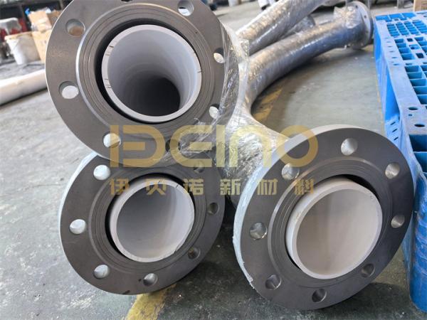 Stainless Steel Lined Ceramic Pipe Wear And Corrosion Resistant Ceramic Sleeve Lined Pipe For Lithium Battery Powder Conveying Applications