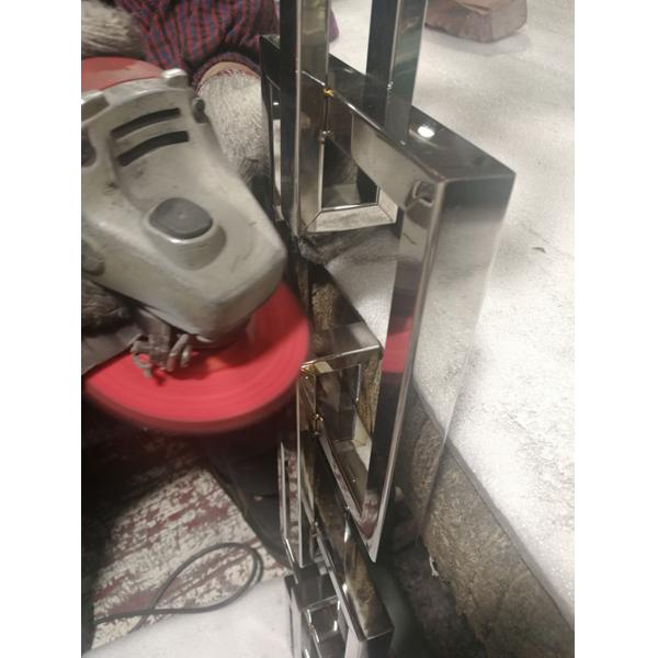 Stainless Steel 3D Expansion bolt Pattern Gold Room Partition Wall Divider Panel