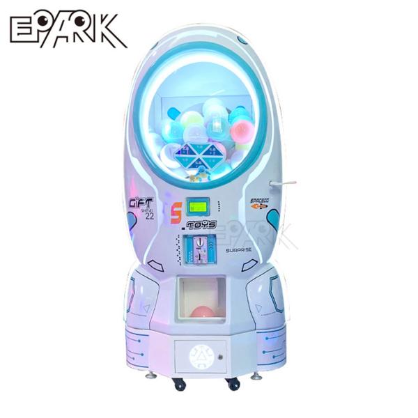 Coin Operated Space Capsule Gashapon Machine White Gift Machine