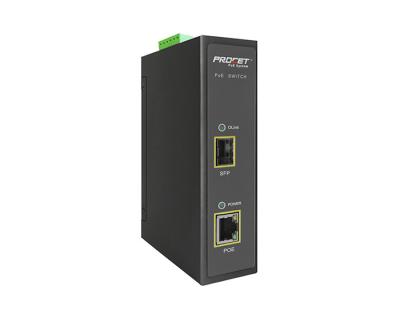 90V To 263V AC Input 1 Port 60W Fiber PoE Injector For Base Station
