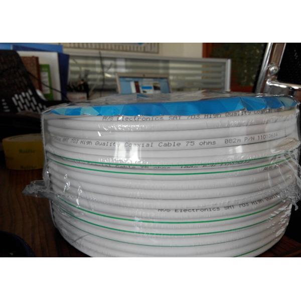 Câble de l'ohm TV du satellite 75 de SAT 501/602/703, câble coaxial de liaison flexible 75 ohms