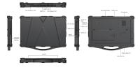 400nits portátil 10hours Indurance do laptop áspero 13,3” para a indústria automóvel