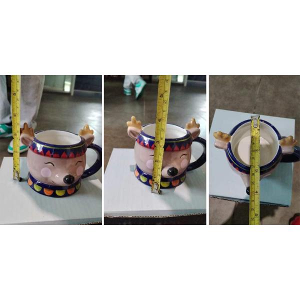 Красивый животный чашка с водой оленье лицо по заказу Рождество керамический кофе Молоко кружка