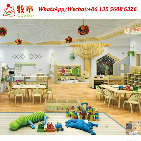Guangzhou China kindergarten classroom furniture design complete kids montessori furniture set
