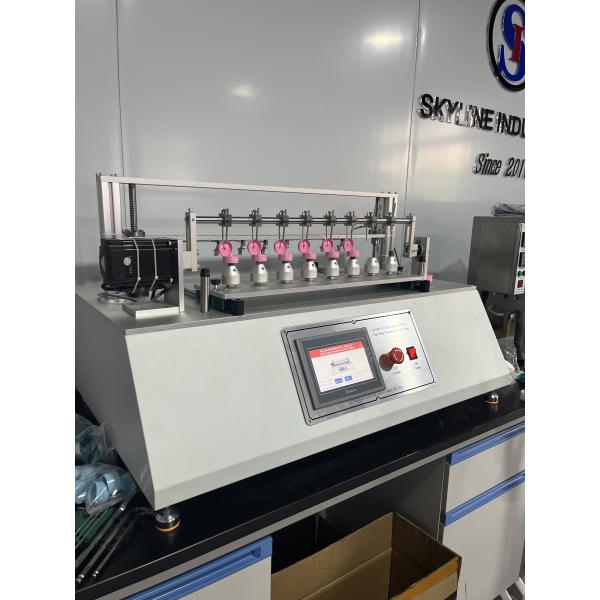 Cap Hinge Durability and LOF Tester with 8 Test Stations