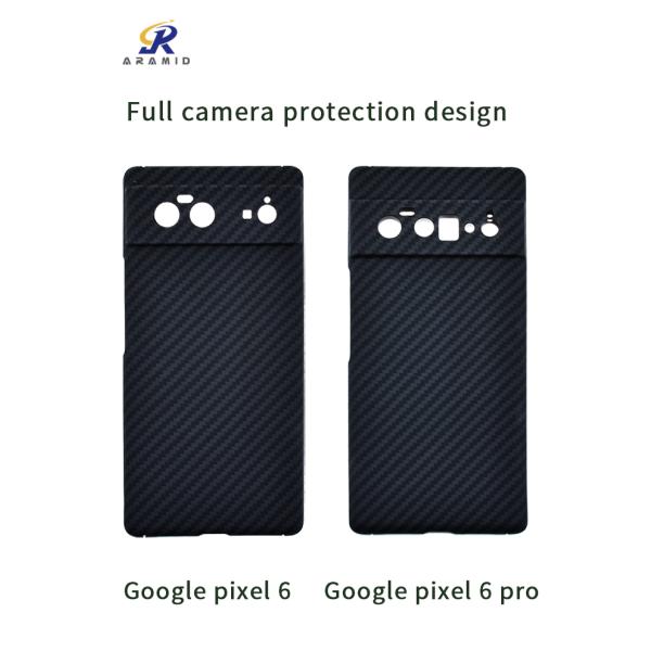 Противоударный супер тонкий случай телефона волокна 0.65MM Кевлар Aramid на пиксел 6 Google