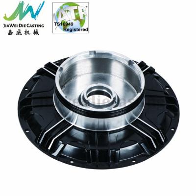 Black Powder Coated Machined Aluminum Parts , Electric Motorbike Hub Alu Die Casting Cover