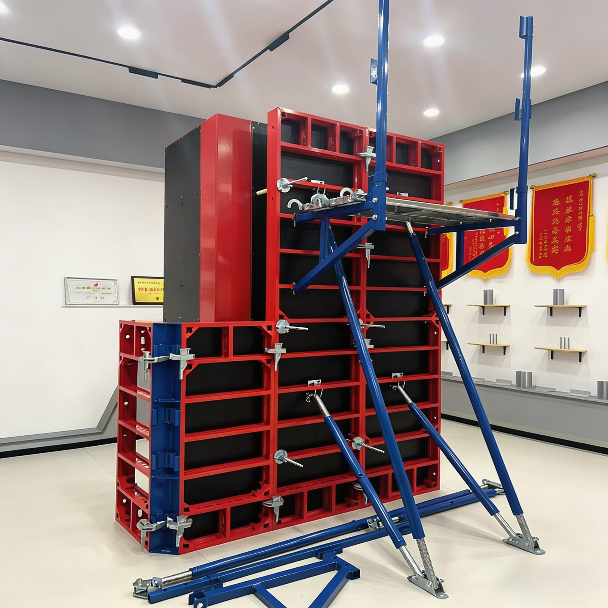Reusable Steel Frame Formwork 1200x2400mm Formwork For Concrete Wall And Slab Construction