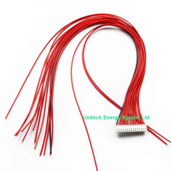 Custom Battery Sampling Wire Harness, XH2.54 2-18Pin UL1007 Insulated BMS