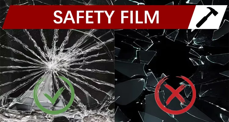 Bullet Resistant Safety & Security Film Car Window Protection Tint Transparent ODM