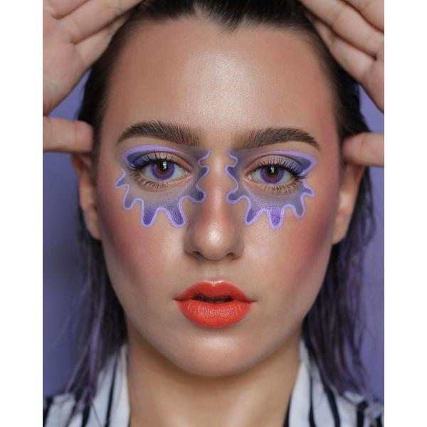 Enhancement Beauty Icy Gray Contact Lenses 3 Tone 8.5mm