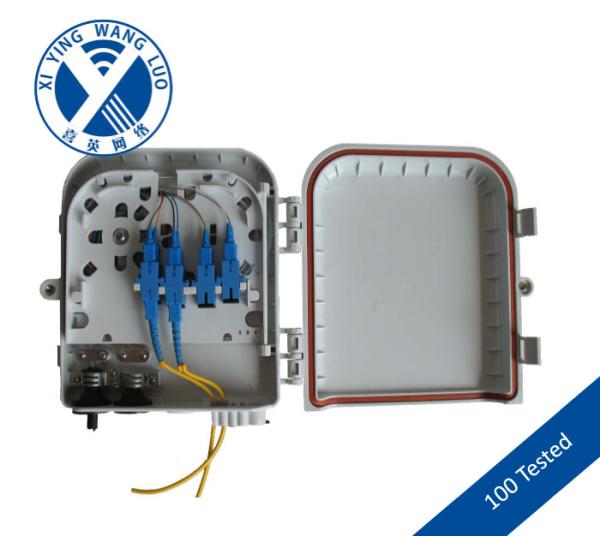 1×8 PLC Splitter Outdoor Fiber Optic Distribution Box High impact plastic