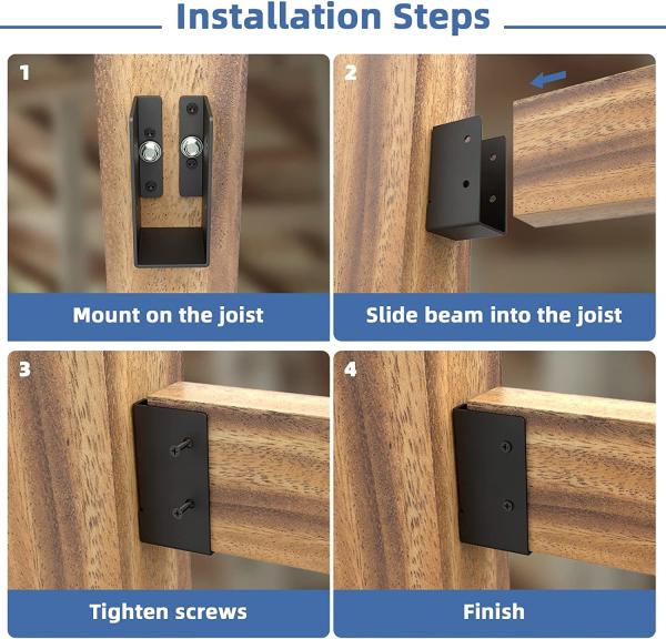 Outdoor Concealed-Flange Light Joist Brackets Nonstandard 2x4 Concealed Joist Hanger