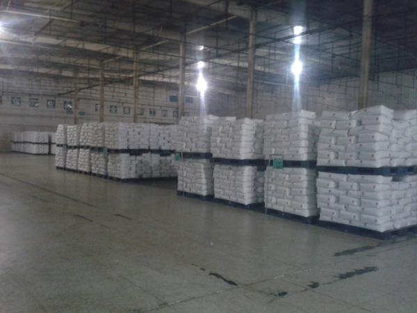 Gluten em pó de trigo seco fino ligeiramente amarelado para alimentos humanos
