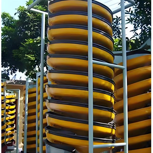 Equipo de separación de minería de parachoques en espiral eficiente y resistente al desgaste