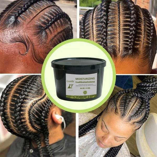 Long Lasting Hair Styling Gel Extra Strong Hold Texturizing Effect 64 oz for 4c Hair