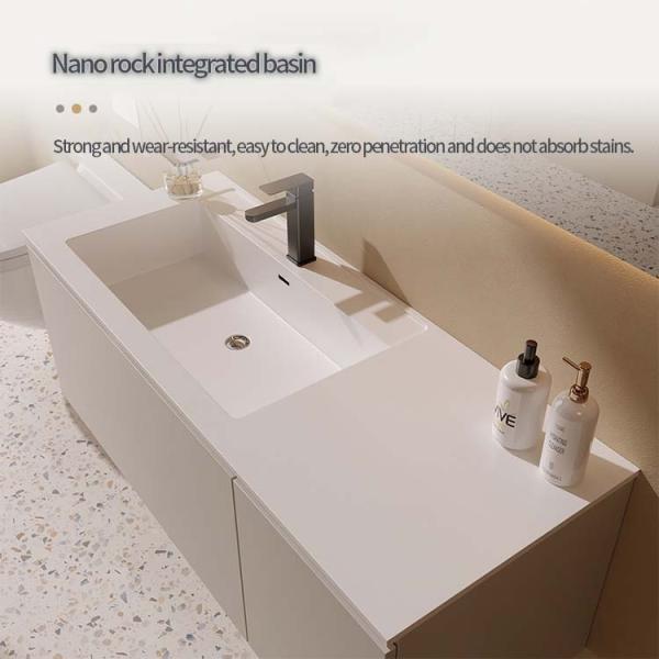 Environmentally Hanging Bathroom Vanity 2 Drawers Wall Mounted