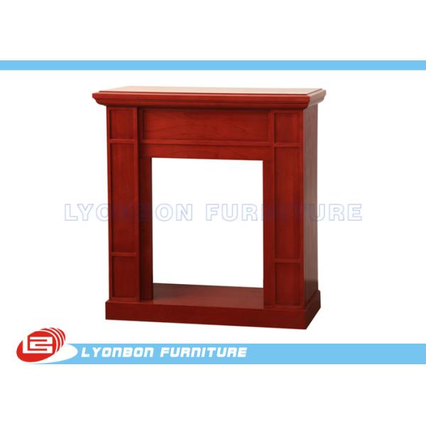 Самомоднейший красный цвет украшая каминные доски камина для дома, отполированной поверхности