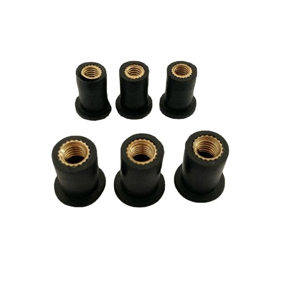 Stainless Steel Threaded Insert Nut Expansion Brass Rubber Rivet Nut M3 M4 M5