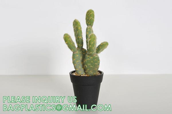 Pear Cactus Artificial Cactus Fake Big Cacti Pick Tall Faux Bunny Ear Plants for Home Garden Office Store Decor