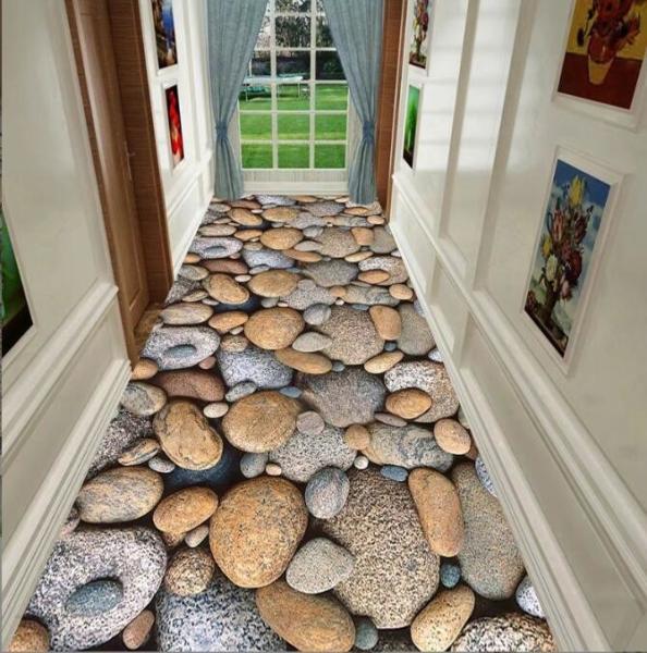 Geometric Abstract Painting Commercial Floor Mat Entrance Corridor Stairway Hotel Mat