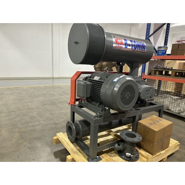 Roots Rotary Lobe Blower Featuring Tri Lobe Design and Water Cooling for Enhanced Performance in Industrial Applications