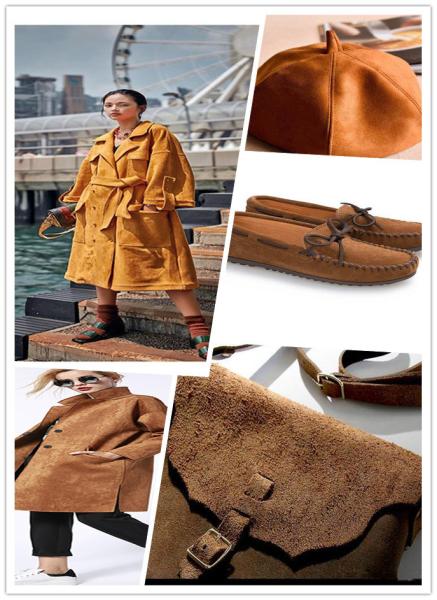 Breathable Faux Suede Fabric , 89% P 11% SP Microfiber Suede Upholstery Fabric