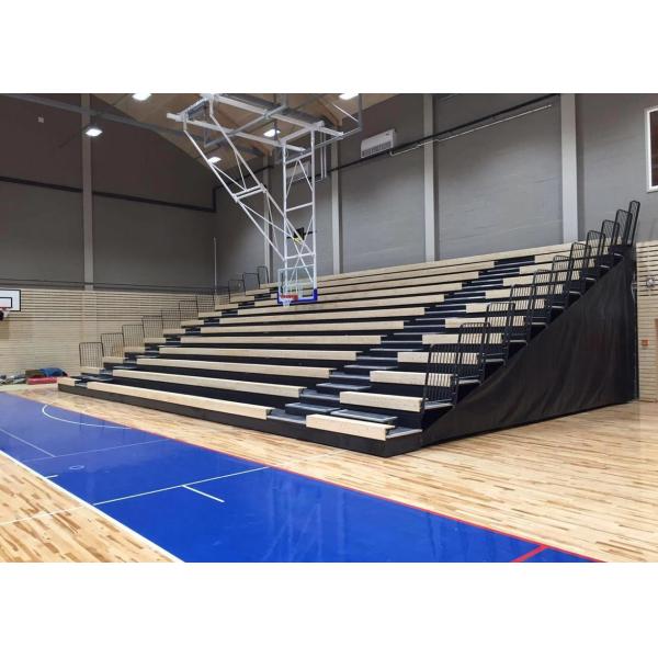 Travelling Retractable Seating System / Plywood Deck Movable Stadium Seating