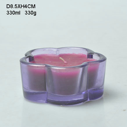 Stylish and Transparent Glass Storage Jar with Colored Plastic Cover 100% Food Safe