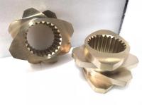 Les pièces de machine d'extrudeuse du diamètre 150mm vissent le matériel en bronze en aluminium d'élément