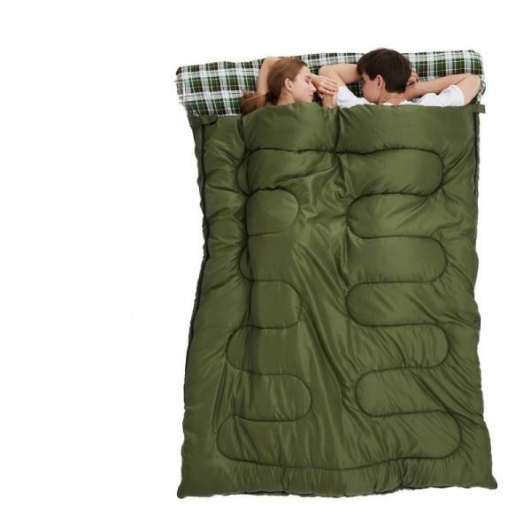 Factory wholesale ultralight outdoor double sleeping bag winter waterproof thermal sleeping bag camping