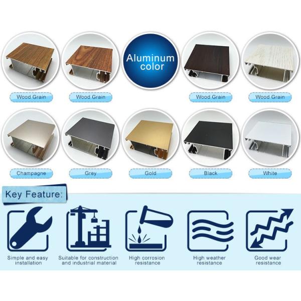 6060T4 Aluminum Wooden Grain Aluminum Suspended Ceilings OEM / ODM