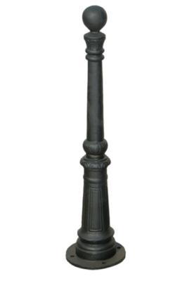 Decorative Cast Iron Bollards Removable Street Bollard Painting Surface