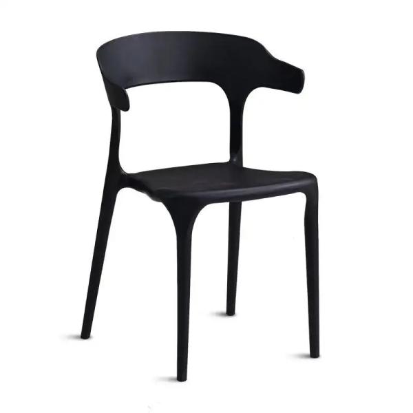 Waterproof Stackable Plastic Dining Chair for Commercial Use