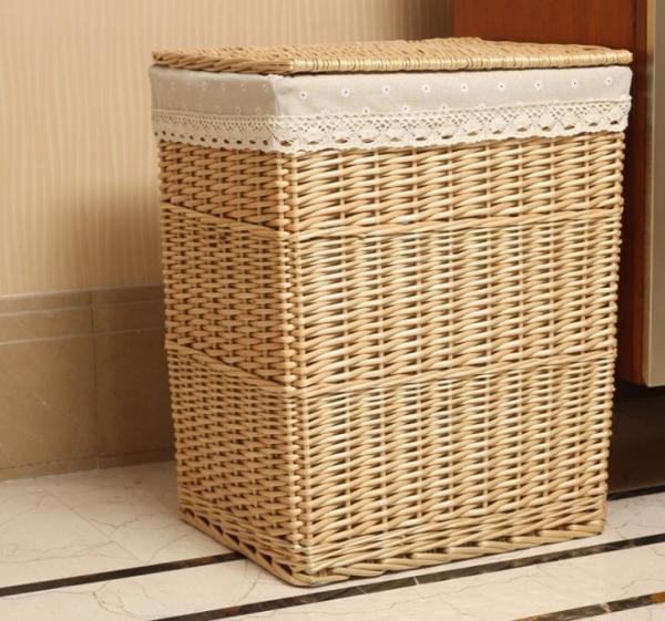 Rattan Wicker Willow Baby Toys Dirty Clothes Storage Laundry Basket ECO Friendly Fashion Baskets Decorations Furniture